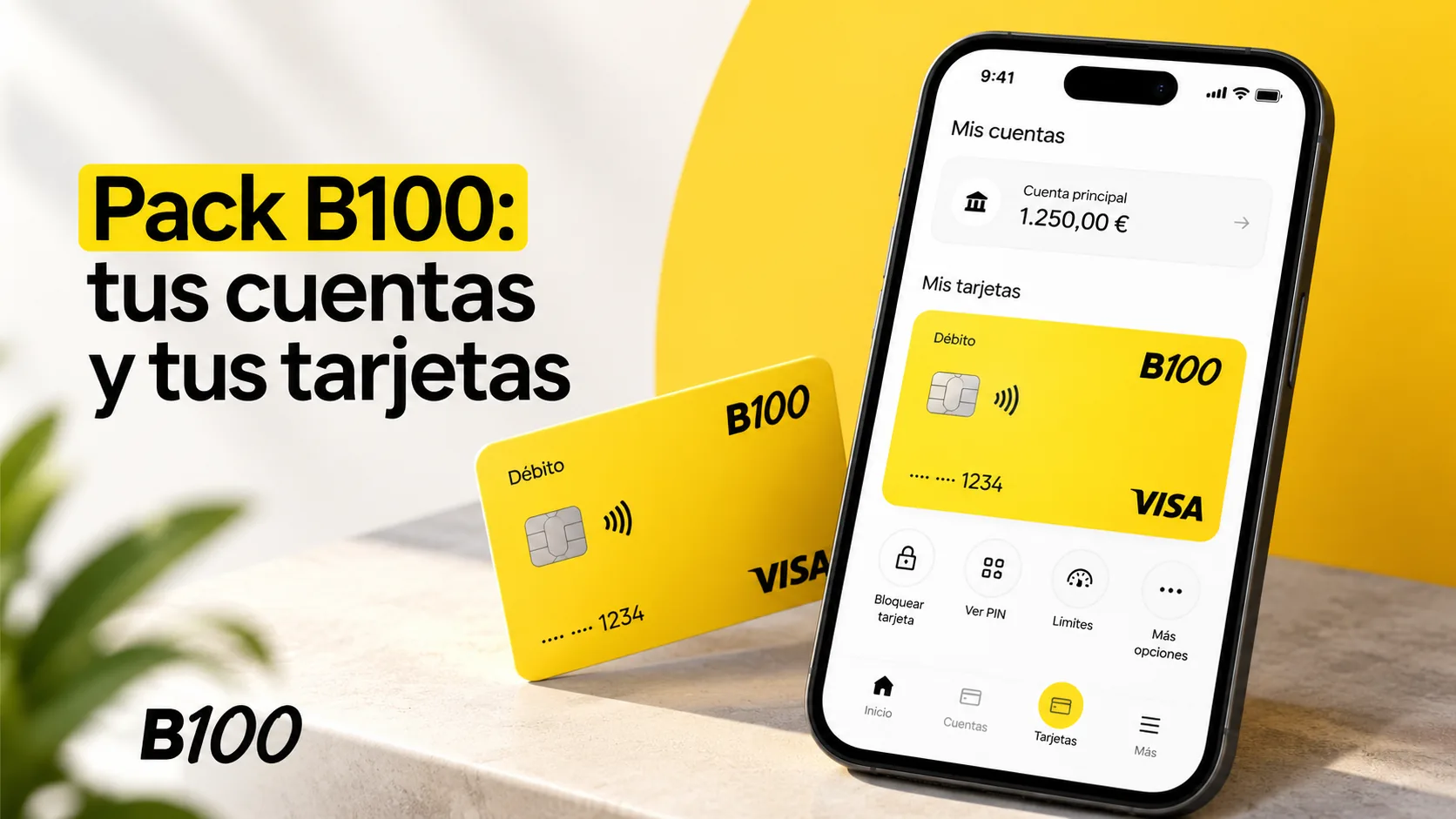 100 opiniones: usuario consultando la app de su cuenta sin comisiones en el móvil
